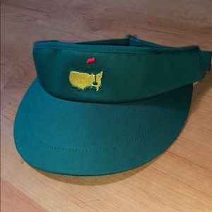 Official Masters green visor. One size fits all